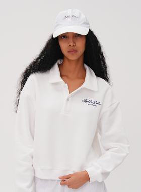 AXYPAGESsimple系列美式潮流刺绣logo复古基础Polo休闲百搭卫衣女