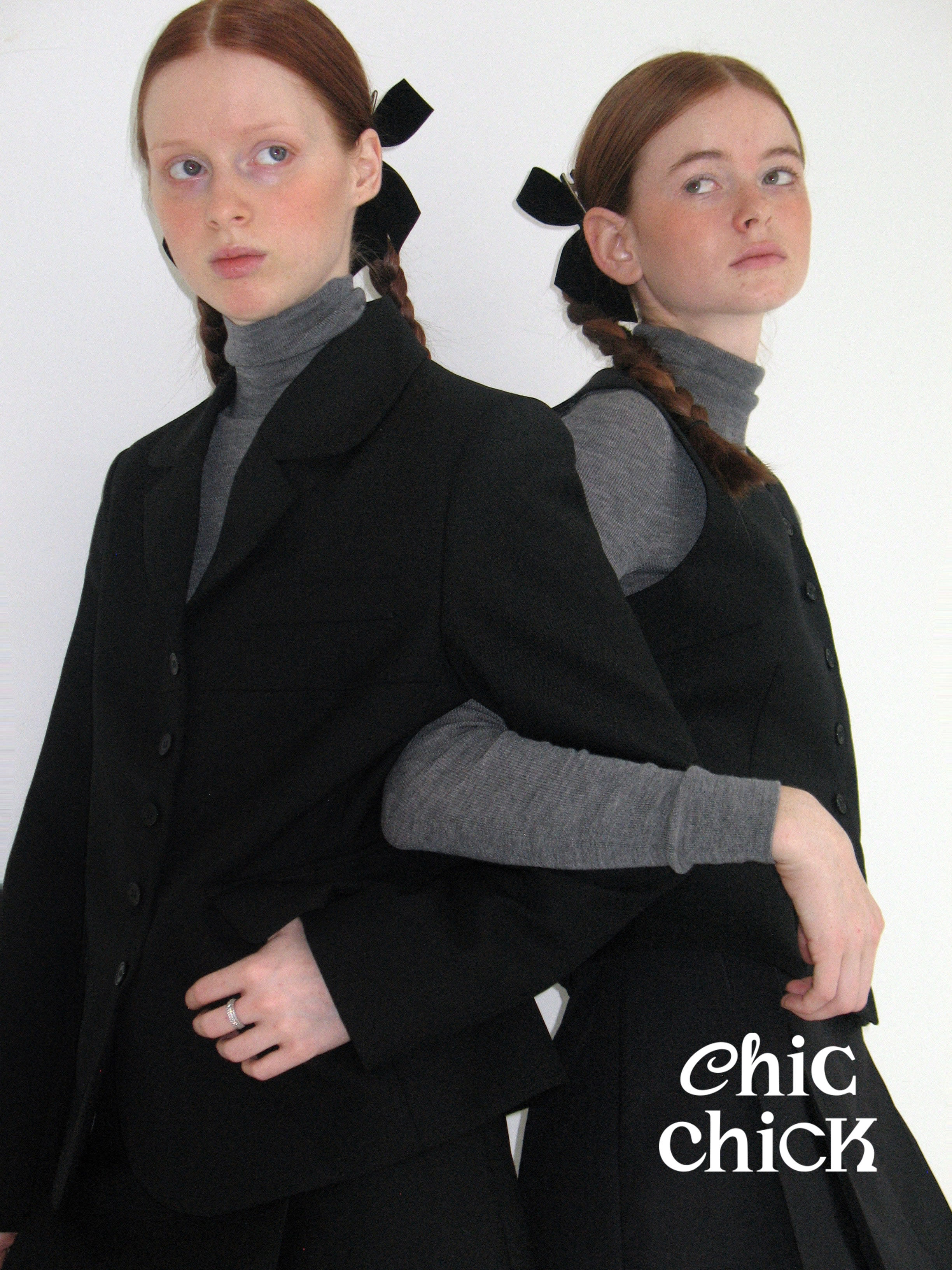 chicchick时尚长袖西装外套