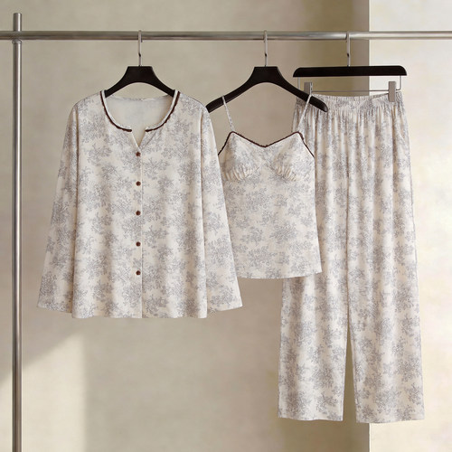 SLEEPTIGHT带胸垫春夏吊带家居服