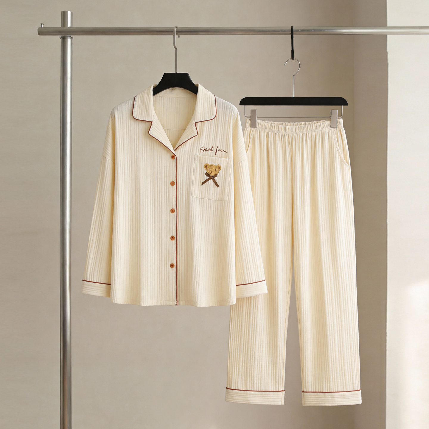 SLEEPTIGHT情侣睡衣春秋款女纯棉长袖可爱时髦青少年男外穿家居服,女士内衣/男士内衣/家居服,睡衣/家居服套装,淘宝优惠券,粉丝福利购,淘宝优惠卷