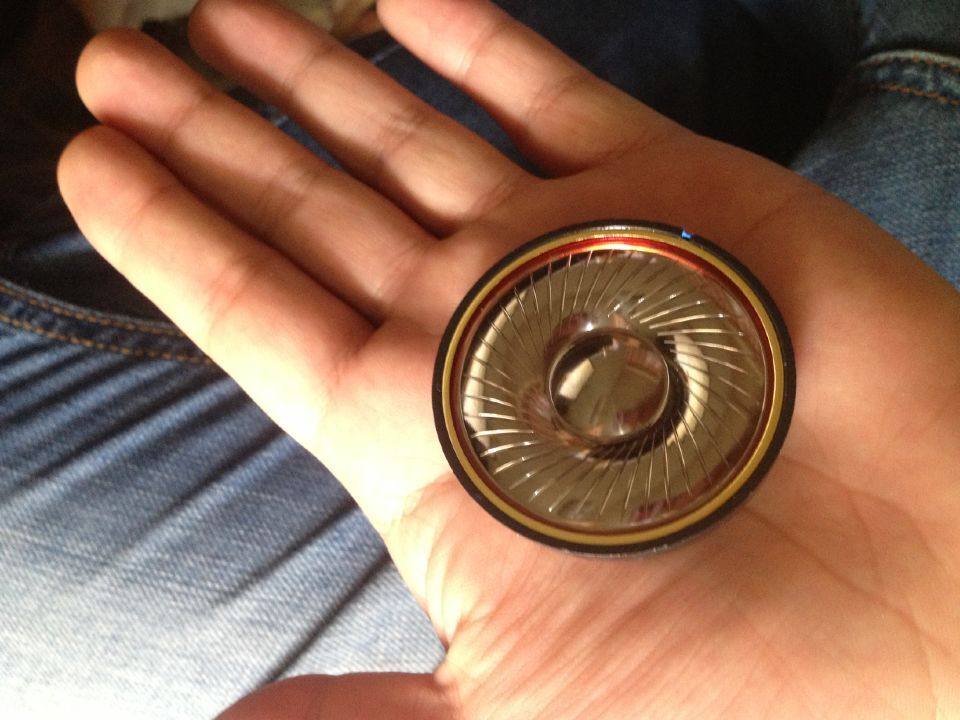 发烧HIFI 真镀铍头戴式耳机50MM单元 DIY300高阻抗喇叭单元