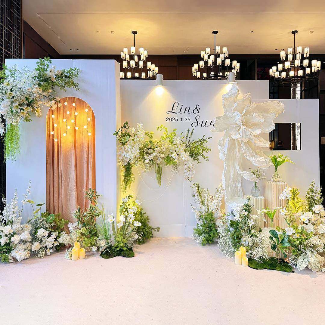 订系婚宴店布置装饰NOH2025韩简单大气kt板场高级简约酒婚礼背景,节庆用品/礼品,装扮布置套餐,淘宝优惠券,粉丝福利购,淘宝优惠卷