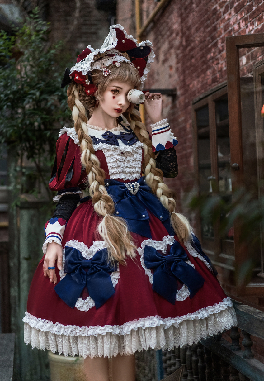 现货原创设计大码lolita op连衣裙甜心少女doll感洋装洛丽塔