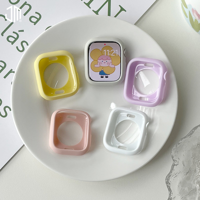 适用iwatch糖果半包硅胶保护壳