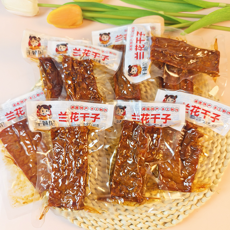 千妹坨兰花干子湖南特产豆干麻辣零食网红小吃辣条休闲食品