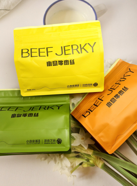 小岛牛肉丝袋装200g烤制微辣鲜牛肉解馋小岛安答网红零食麻辣