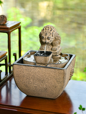 Декорации водные 流水生财摆件金蟾吐水循环水办公室茶室布置日进斗金茶桌水系景观