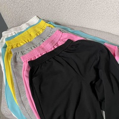 infobyfive2024春夏新款薄款彩色长裤哈伦裤萝卜裤休闲裤2DD0206