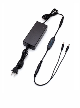 LED摄影棚灯条带板泡12V19V24V无频闪无极双路输出调光电源