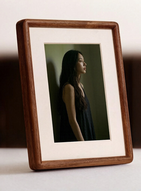 黑胡桃木实木相框平安喜乐装饰画框桌面摆台新年高级感照片框包邮