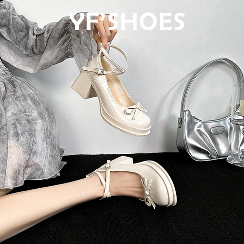 小个子~厚底玛丽珍高跟鞋