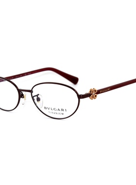 Bvlgari/宝格丽 BV 2220TD全框钛椭圆小框四叶草装饰文艺休闲眼镜