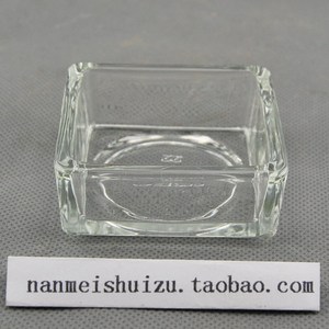 虾食盆 水晶虾观赏虾玻璃食盆 方型