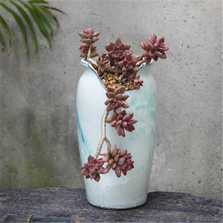 多肉植物花盆中号多肉老桩缺口粗陶瓷个性创意粗陶透气简约桌面,家居饰品,花盆,淘宝优惠券,粉丝福利购,淘宝优惠卷