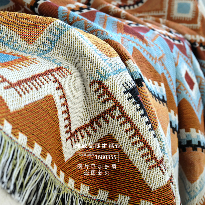 대외 무역 복고풍 유럽 양면 짠 모든 항목을 포함하는 소파 커버 방진 장식 커버 태피스트리 침대 커버 실 담요 식탁보