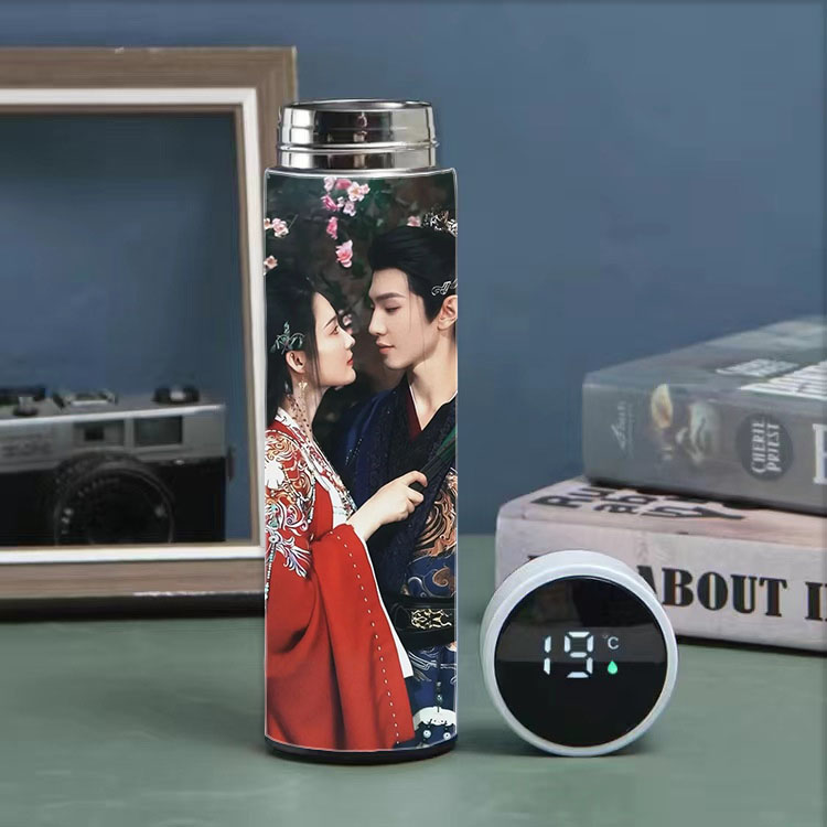 李沁陈哲远创意定制保温杯