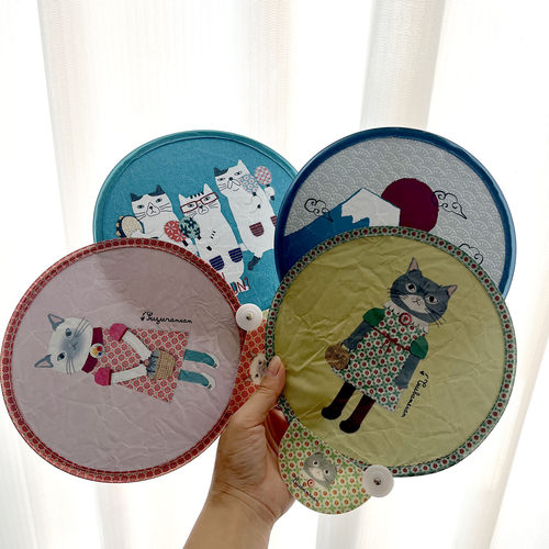 日本kusuguru正品折叠便携小团扇