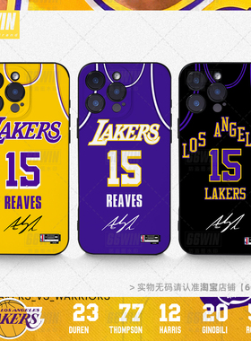 洛杉矶湖人队15号Reaves奥斯丁里弗斯手机壳适用iPhone17Promax里皇苹果16/15/14/13华为mate小米vivo300OPPO