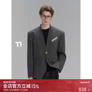 秩序诗篇光隙结构线性松弛条纹西装 启世录TIWILLTANG 绅域闲秩