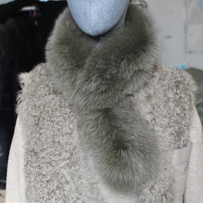 狐狸毛领双面围巾厂家