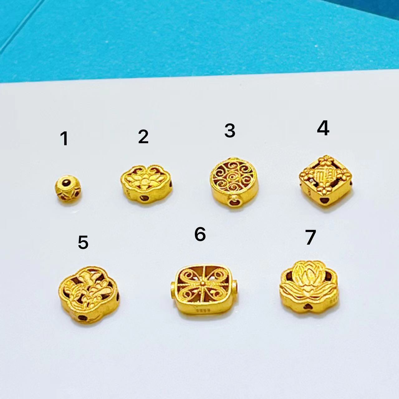 s925银镀金古法镂空diy编织绳