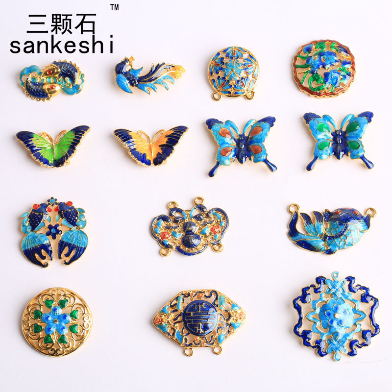 DIY饰品材料配件 新款毛衣链 流苏配件 多孔 滴油景泰蓝工艺百搭,饰品/流行首饰/时尚饰品新,其他DIY饰品配件,淘宝优惠券,粉丝福利购,淘宝优惠卷