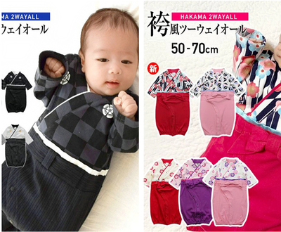 男女婴儿两用哈衣连身衣纯棉