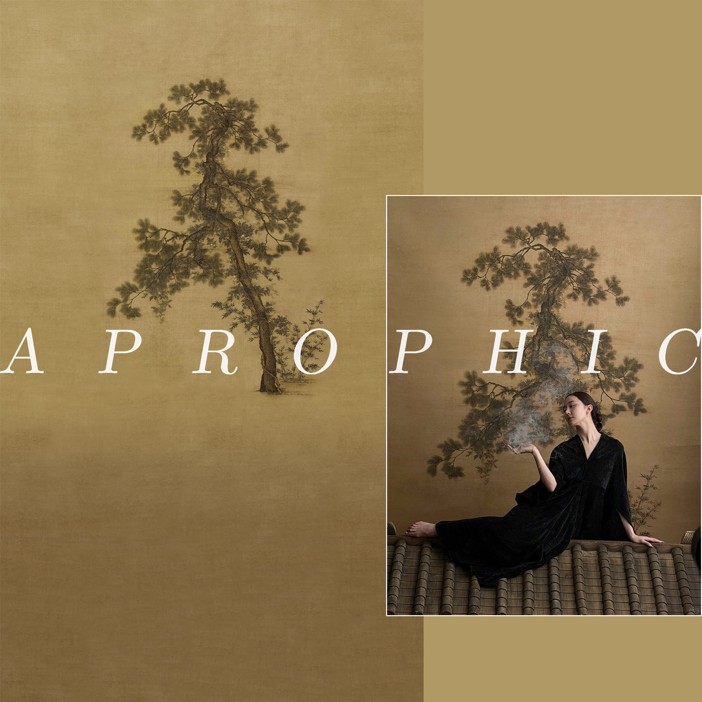 影楼少女拍照油画摄影背景布室内新中式高级肖像写真拍照背景纸