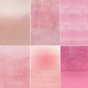 现货中式油画风背景布粉色喷绘背景肖像写真玫红系喷绘背景布