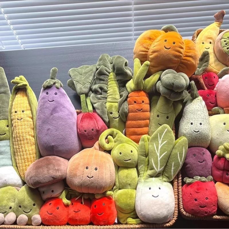 英国jellycat同款毛绒公仔JC蔬菜食物水果挂件玩具安抚玩偶礼物