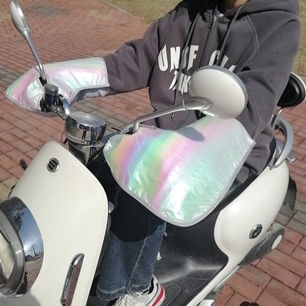 电瓶摩托电动车把套夏季挡风防晒遮阳防水布透气网护手套薄款通用