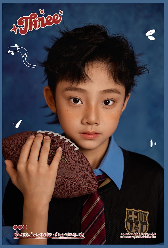 新款儿童摄影服装影楼写真艺术照潮童潮服表演出韩版英伦学院街舞