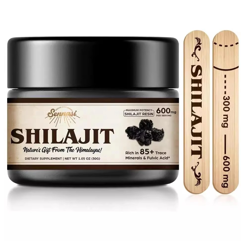 现货秒发Shilajit Pure Himalayan Organic Shilajit Resin 600mg
