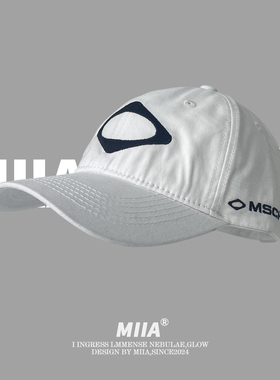 MSCHF 小众风复古潮牌菱形标刺绣棒球帽休闲百搭显脸小街头鸭舌帽