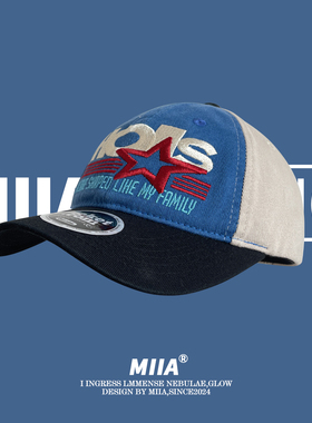 韩版字母刺绣街头潮牌棒球帽鸭舌帽网红同款时尚夏季逛街遮阳舒适