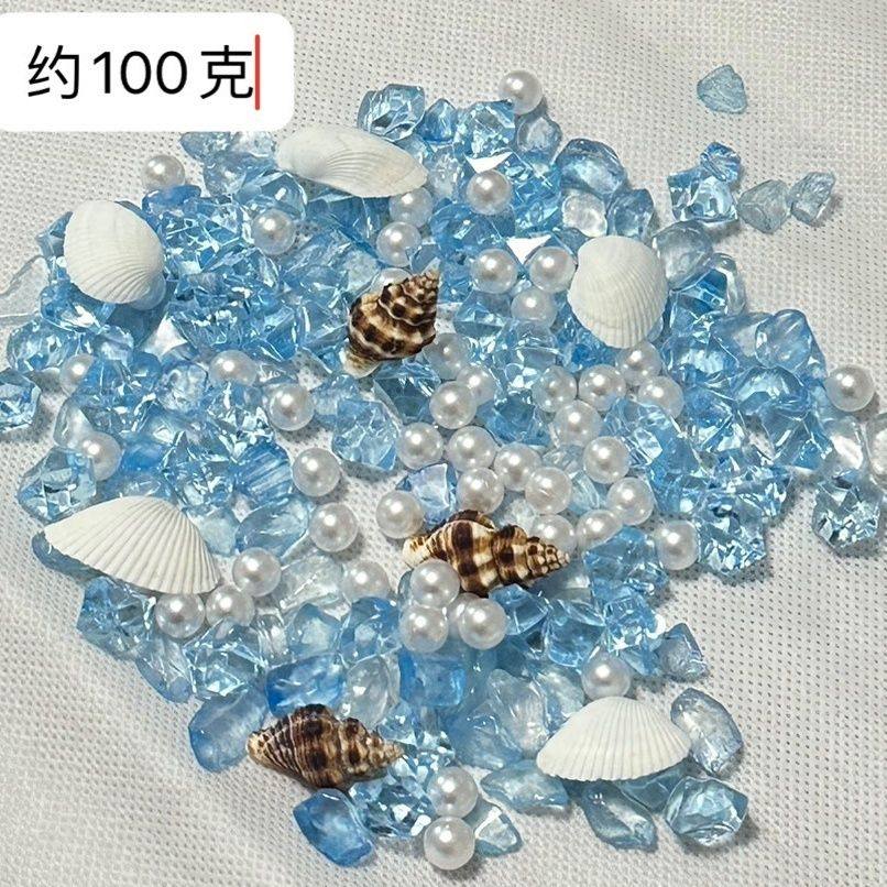 DIY立体鱼缸仿真珍珠微景观装饰打造斗鱼梦幻微型观景贝壳海螺