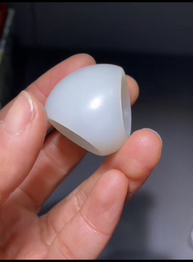 新疆和田玉籽料 面包戒 面包扳指 一级老熟 油性好 玉种老糯 18mm