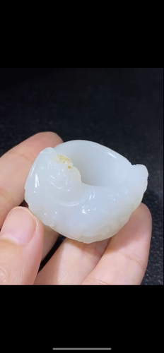 新疆籽料貔貅螭龙望子成龙扳指