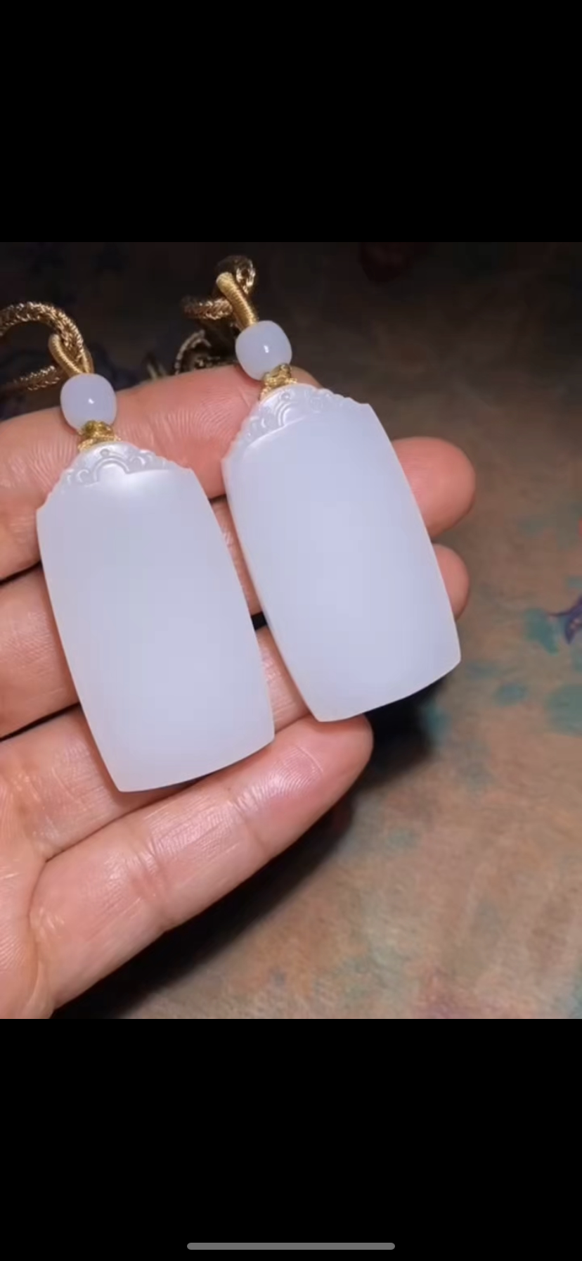 天然精品新疆和田籽料 收藏级平安无事牌 对牌 同料 正品带证书