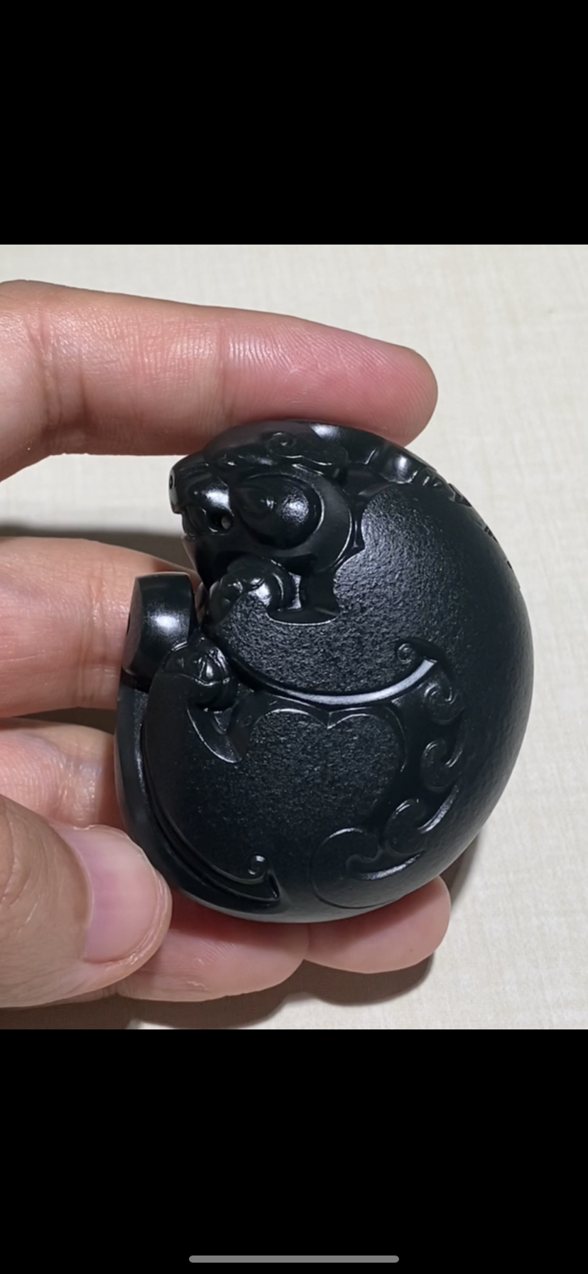 天然高品质新疆和田籽料 黑青貔貅 56.6-46.6-25.5mm正品证书老店