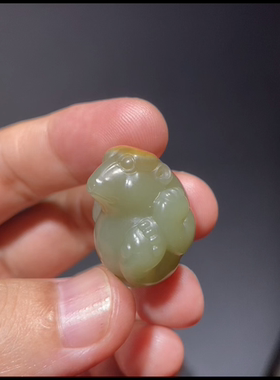 新疆籽料沙枣青红皮小熊胖胖熊