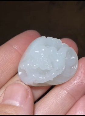 天然精品新疆和田玉籽料 罗汉 一级白31*25*20正品带证书全国复检