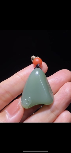 天然精品和田碧玉 风生水起 过灯30×25×10mm正品证书二十年老店