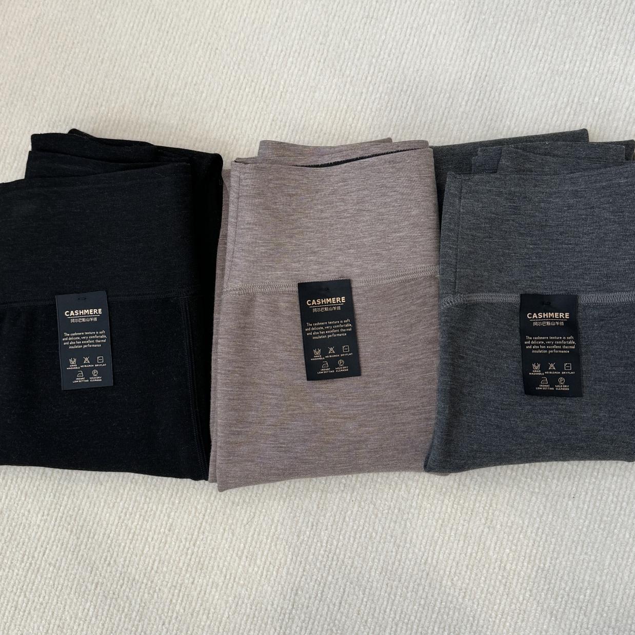 春季新款 阿尔巴斯山羊绒黑绷带打底裤/袜女百搭保暖显瘦修身韩