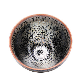 建盏茶杯茶碗 大师镰田幸二  手工耀变油滴天目盏日本主人杯单杯