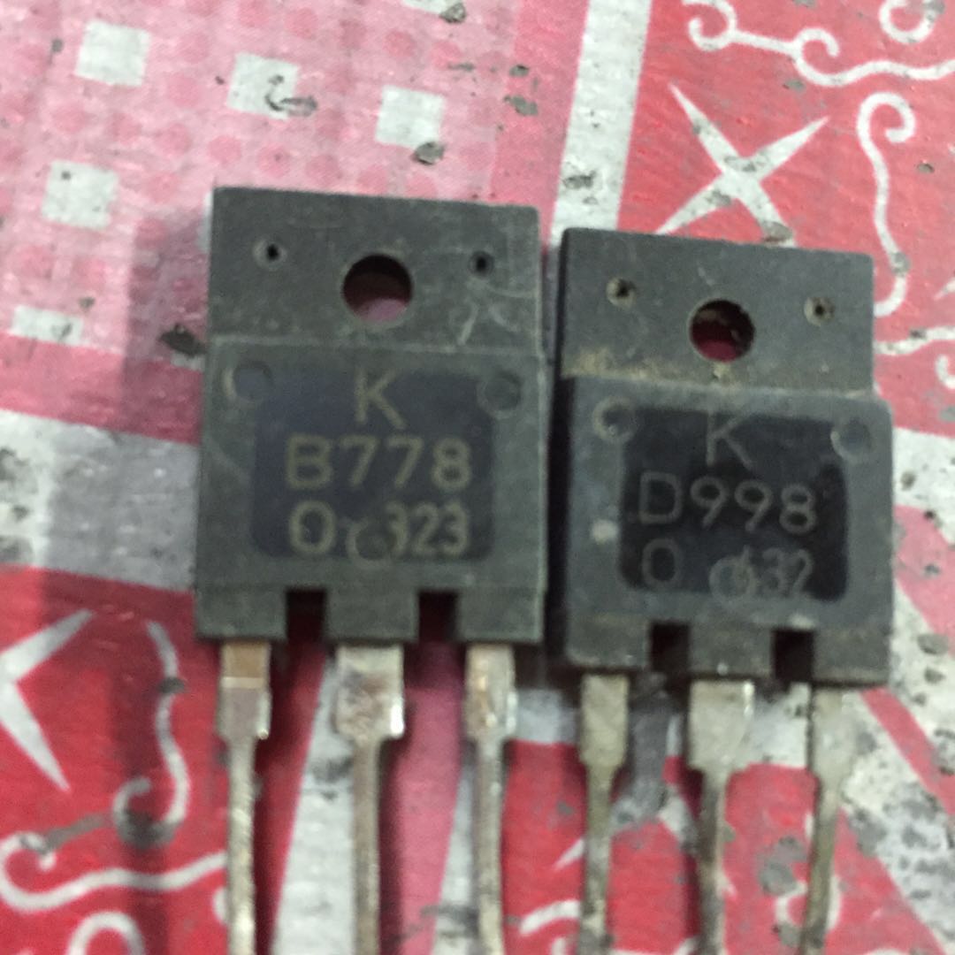 回收电子元器件B778 D998 2SB778 2SD998 音频功放配对管1.4元/对