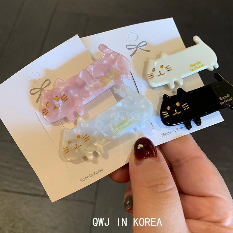 韩国进口France金标小猫发夹