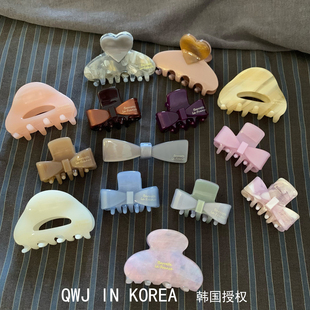 店主精选France中号抓夹半抓韩国进口金标醋酸发夹法式刘海鲨鱼夹