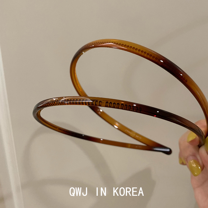 折扣清仓款0.5粗细简约树脂发箍