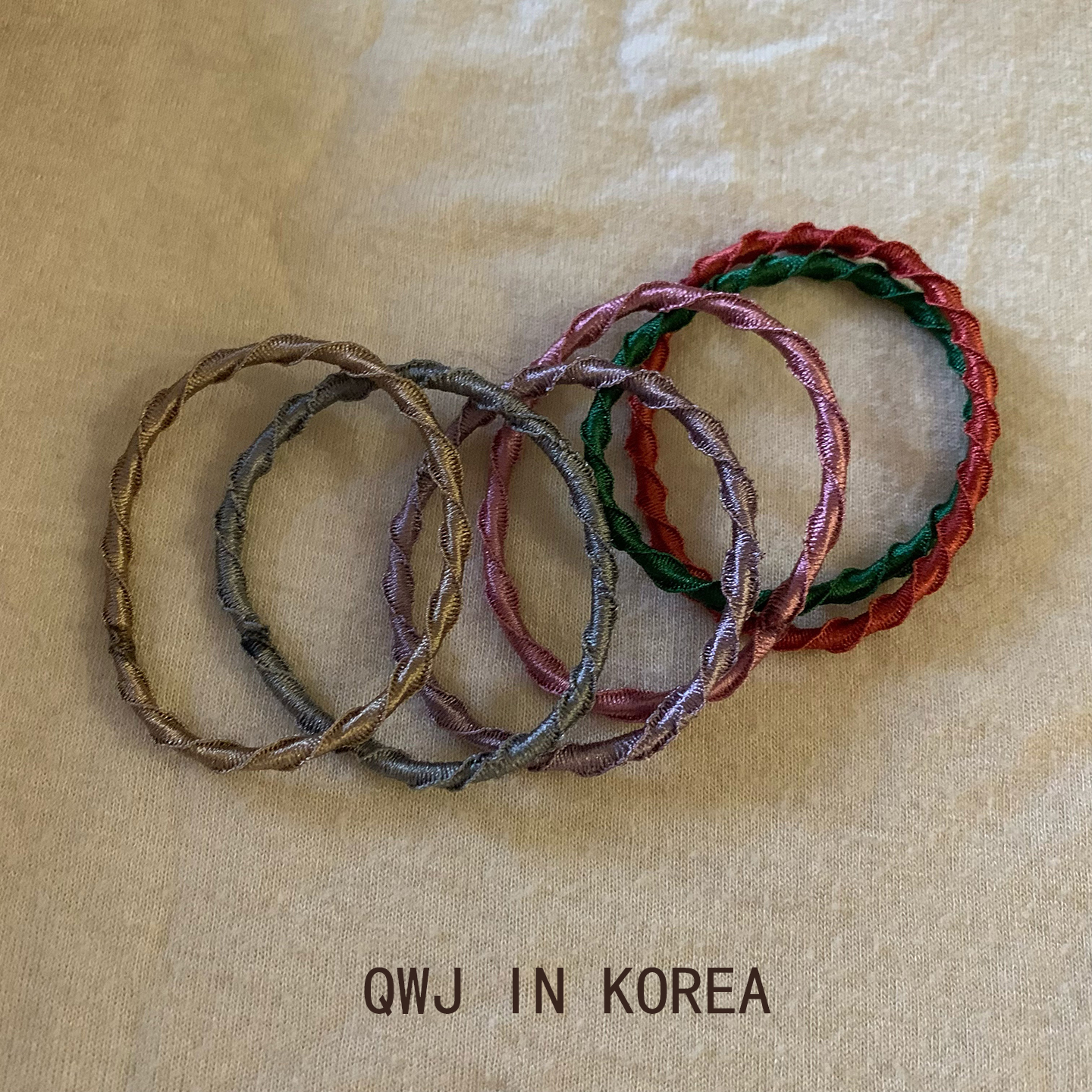 韩国进口KNK基础皮筋蕾丝边打底